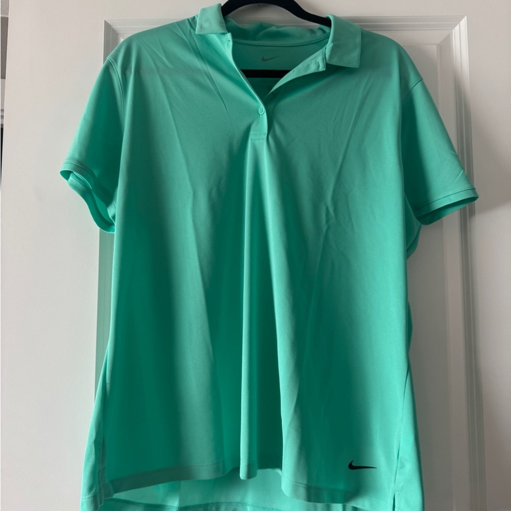 Nike Women's Aqua Button Down Shirt